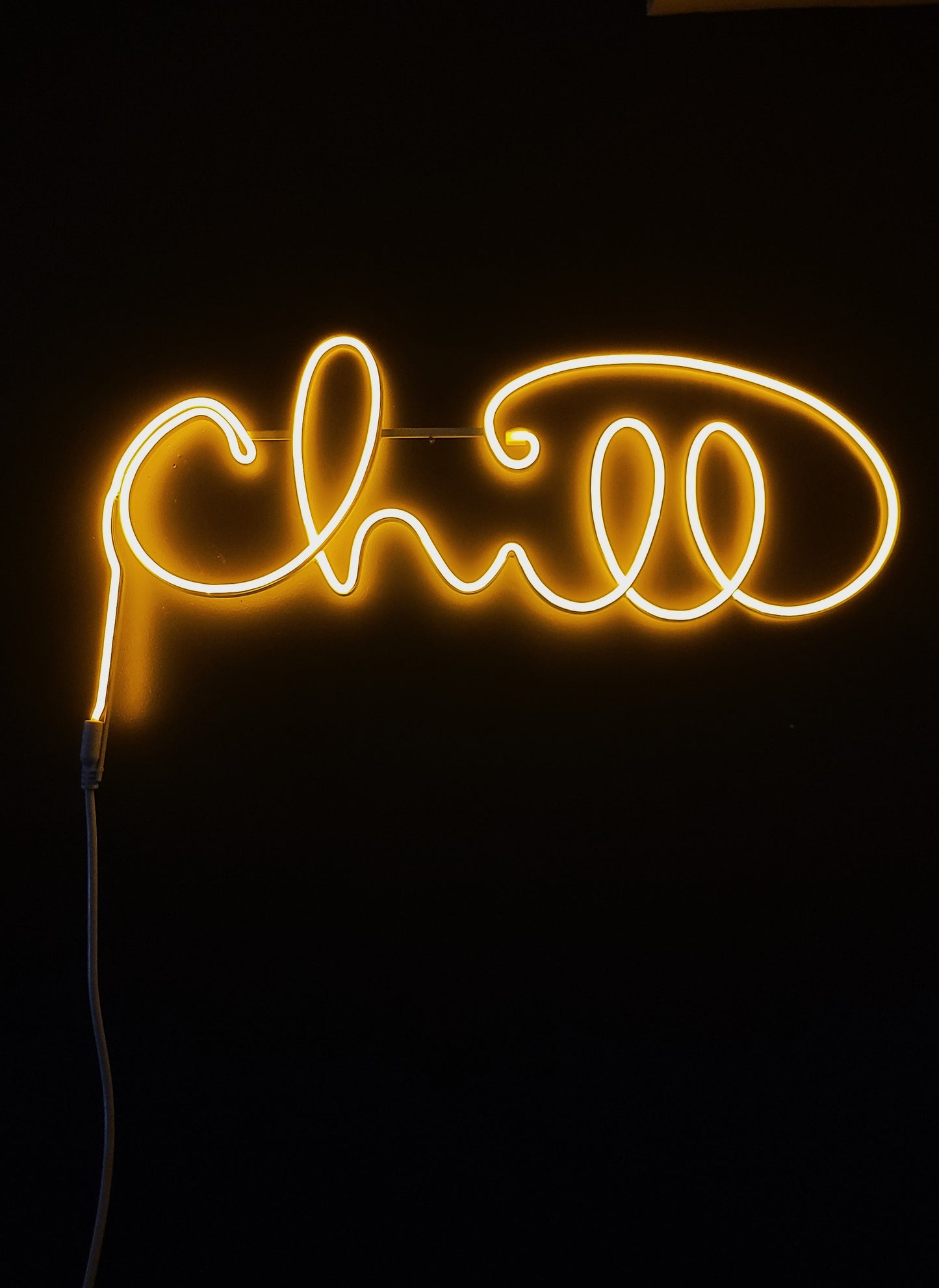 "Chill" neon decor