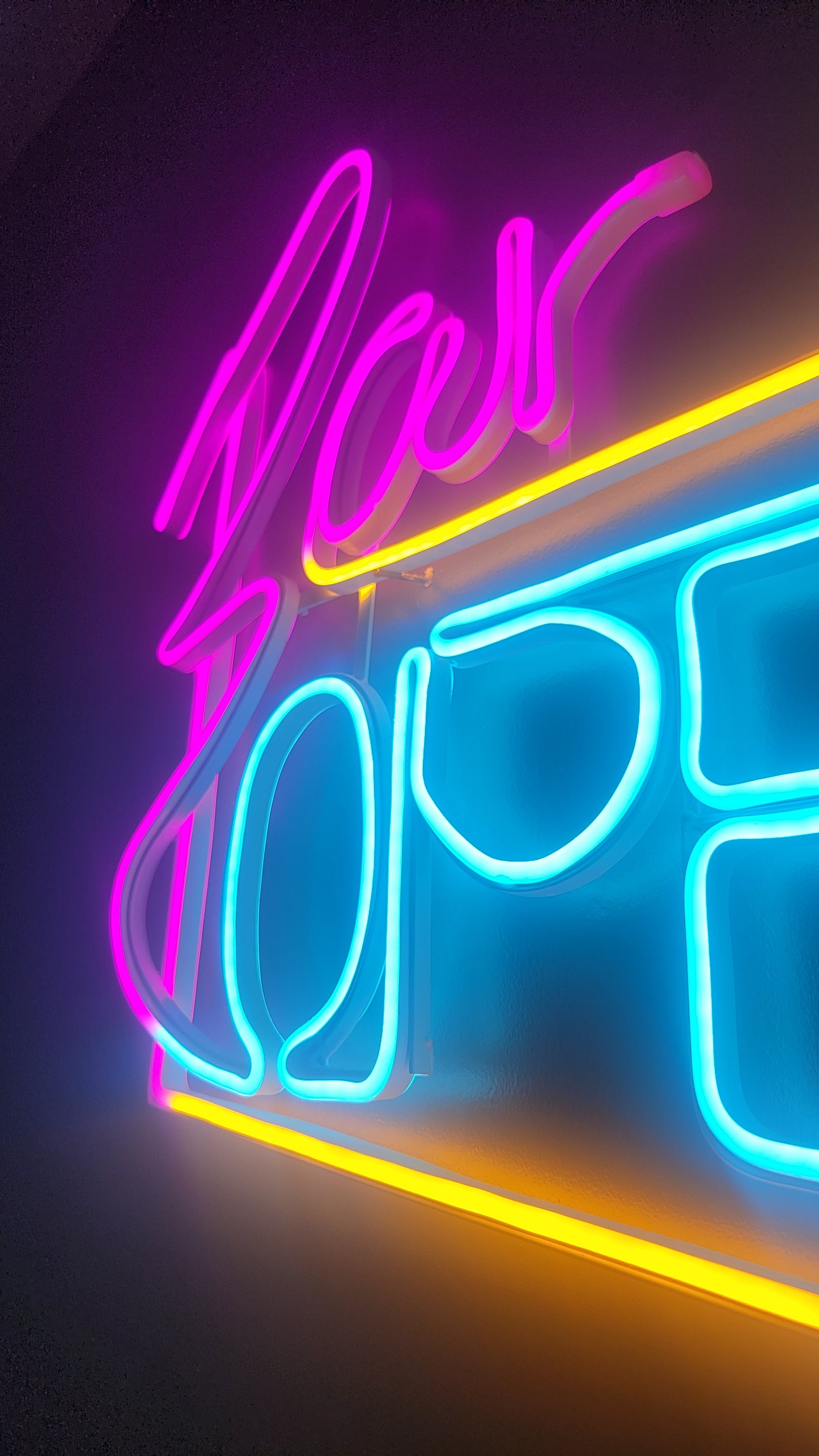 "Bar Open" neon decor