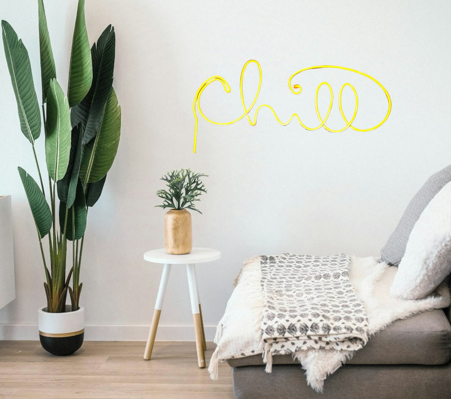 "Chill" neon decor