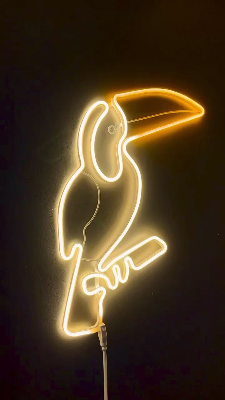 Toucan neon decor