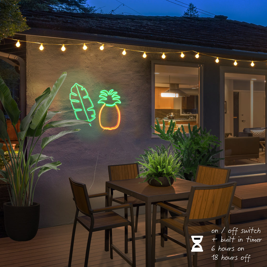 Pineapple neon decor