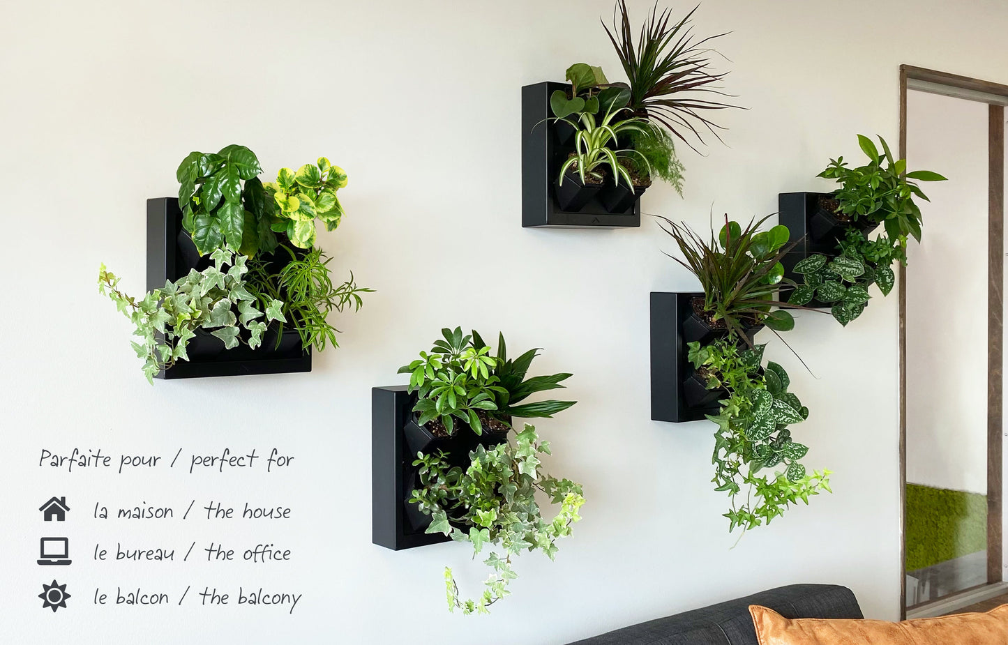 Self-watering wall planter 1PK